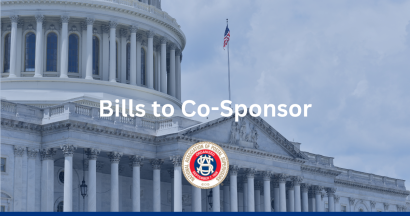 Thumbnail for Bills to Co-Sponsor: NAPS encourages sponsorship of the following bills