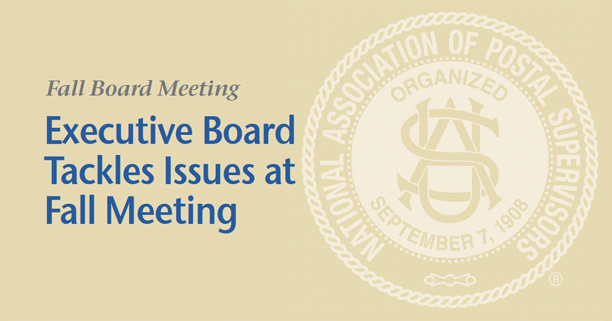 Executive Board Tackles Issues at Fall Meeting